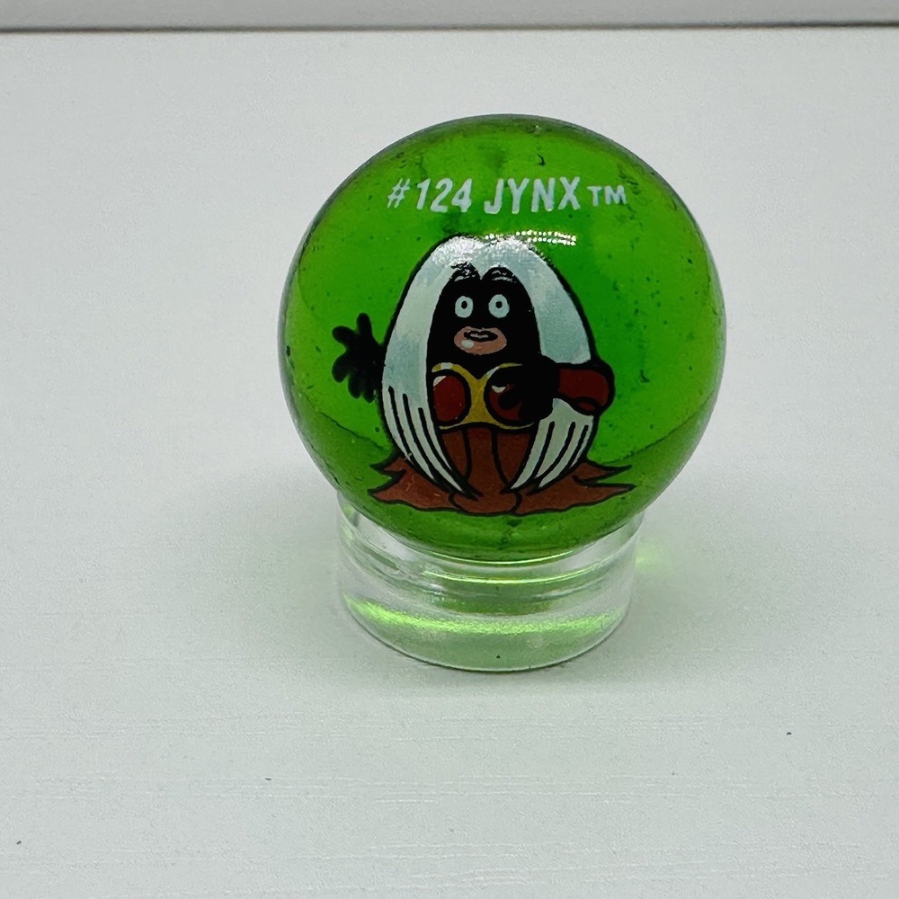 Vintage ToyBiz Pokemon Marble #124 Jynx Green